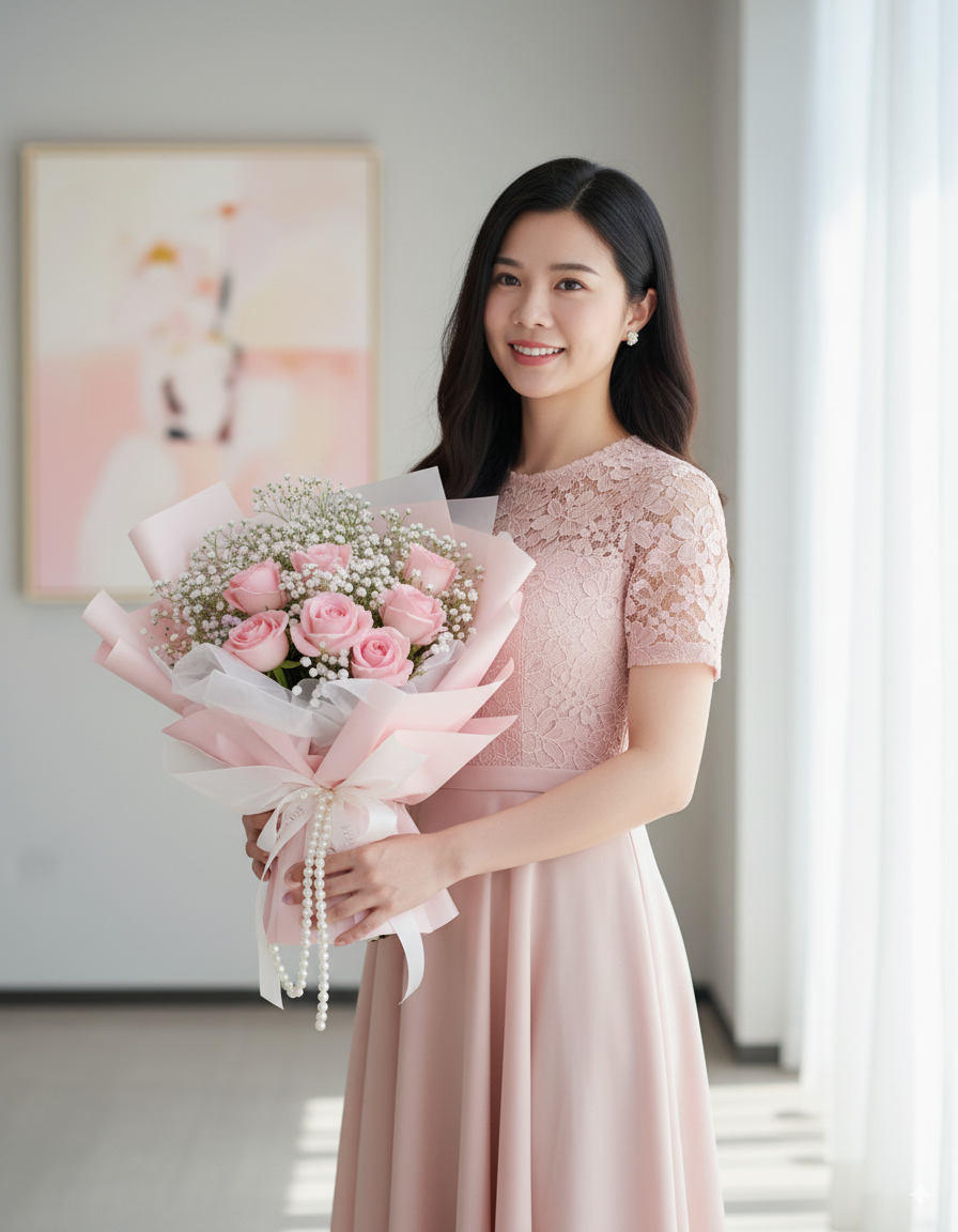 Soft Glow - Fresh Flower Arrangement AFT252