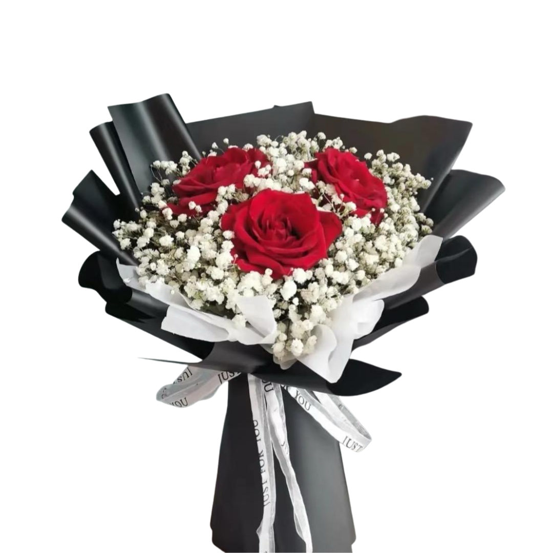 Midnight Kiss - Fresh Flower Arrangement AFT265