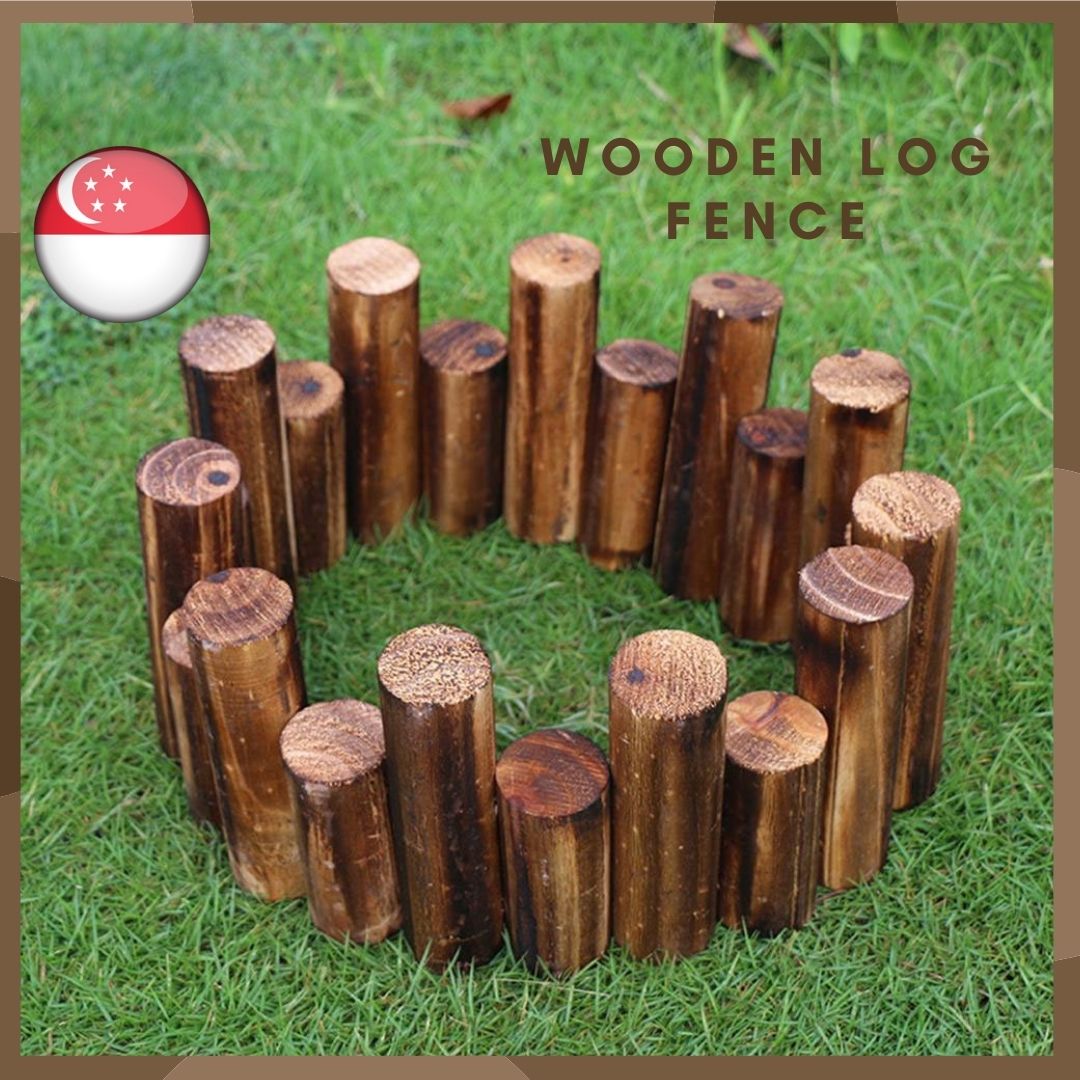 Aacc018 Wooden Logs Fence