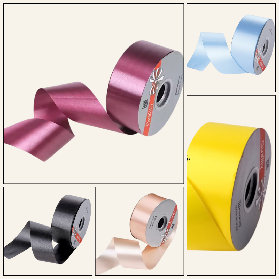 Ribbon Polypropylene, weddings, decor, events 5cm 100 yds width Aacc075