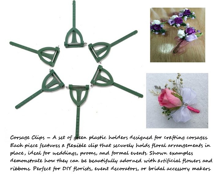 Corsage Plastic Safety Pins Flower Buttonhole Boutonniere Corsages Brooch Bridegroom Aacc078