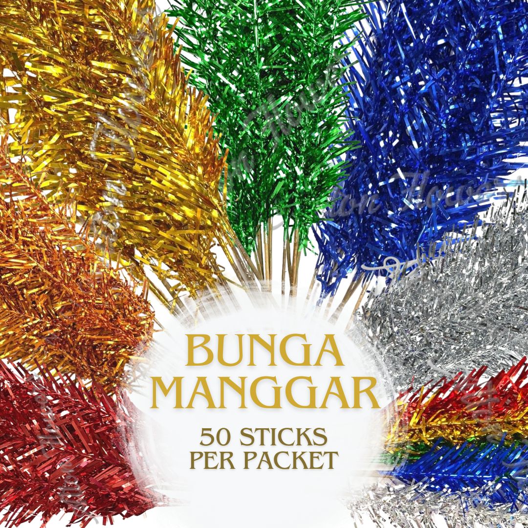 70cm Bunga Manggar traditional Malay wedding decor with 45-50 flowers and entourage sticks from Alton Flowers.