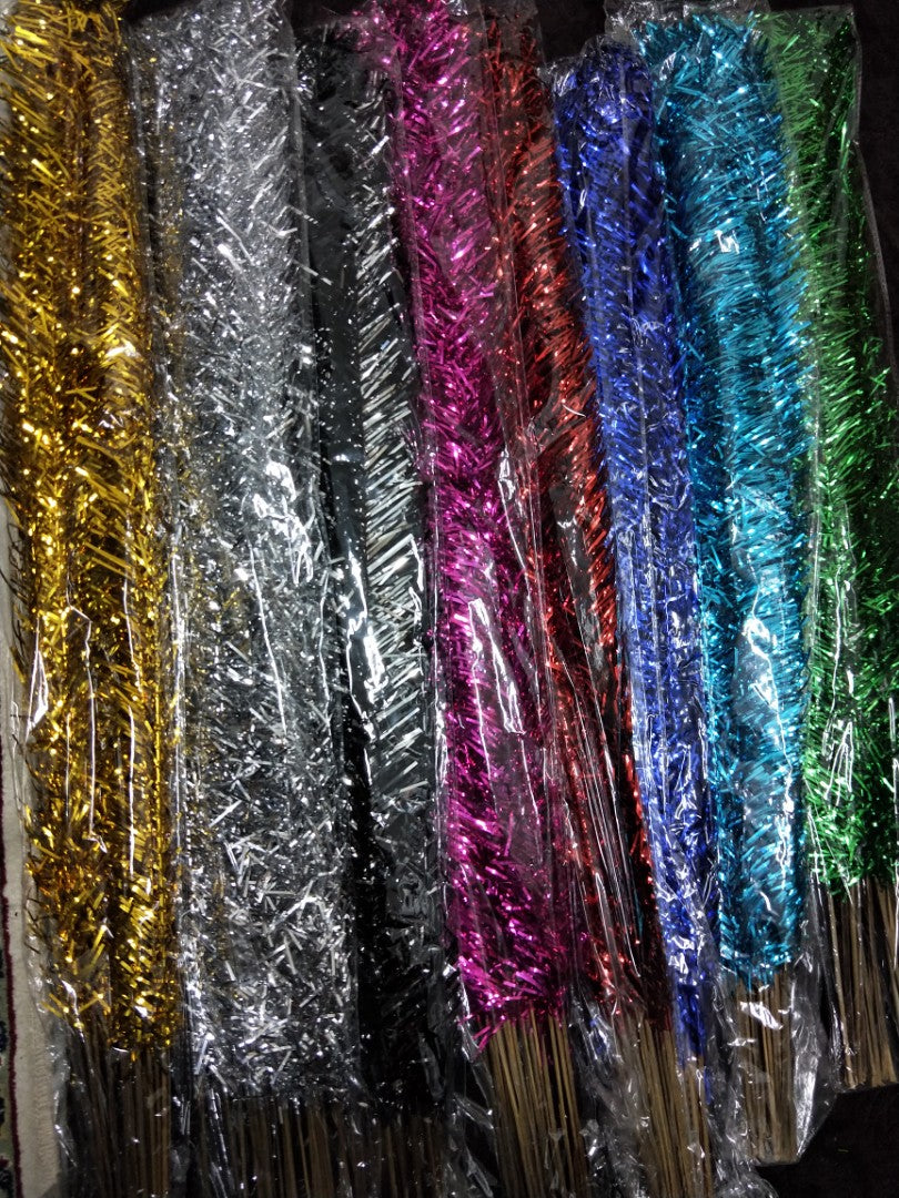 SELF COLECTION ONLY - Bunga Mangar with Wooden Pole and Potted  Aacc125-2