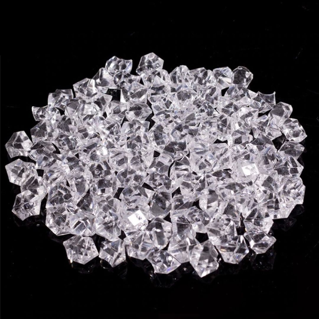 Crystal Plastic Pebbles plant pot gardening, aquarium, home decor Aacc179