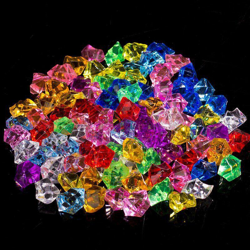 Crystal Plastic Pebbles plant pot gardening, aquarium, home decor Aacc179