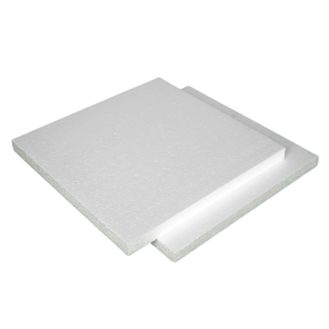 White Styrofoam sheet for wedding boxes and plates, ideal for craft and packaging projects by Alton Flowers N Gifts.
