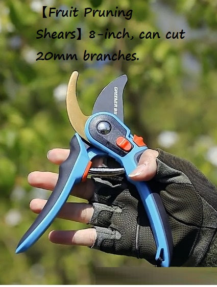 Pruning Shears 8-inch Branch Shear Scissor Garden Accessories can cut 20mm branches.Aacc225-2