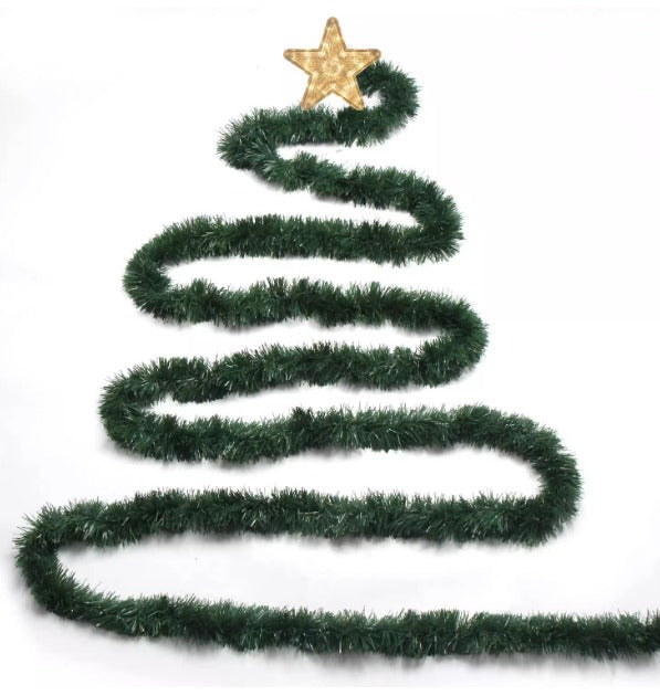 10M Artificial Christmas Garland Bunch – Lush Pine Decoration