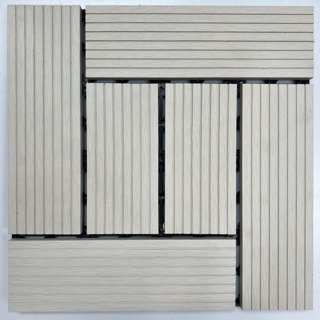 Decking Tiles Artificial Grass Wood Stone 30x30cm Outdoor/Indoor Aacc243