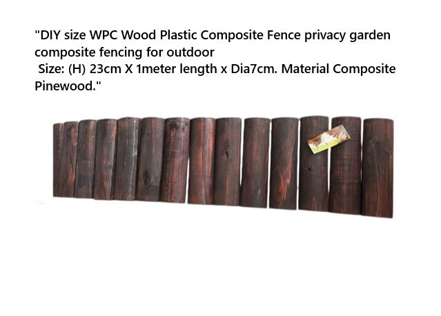 "DIY size WPC Wood Plastic Composite Fence privacy garden composite fencing for outdoor  Aacc298"