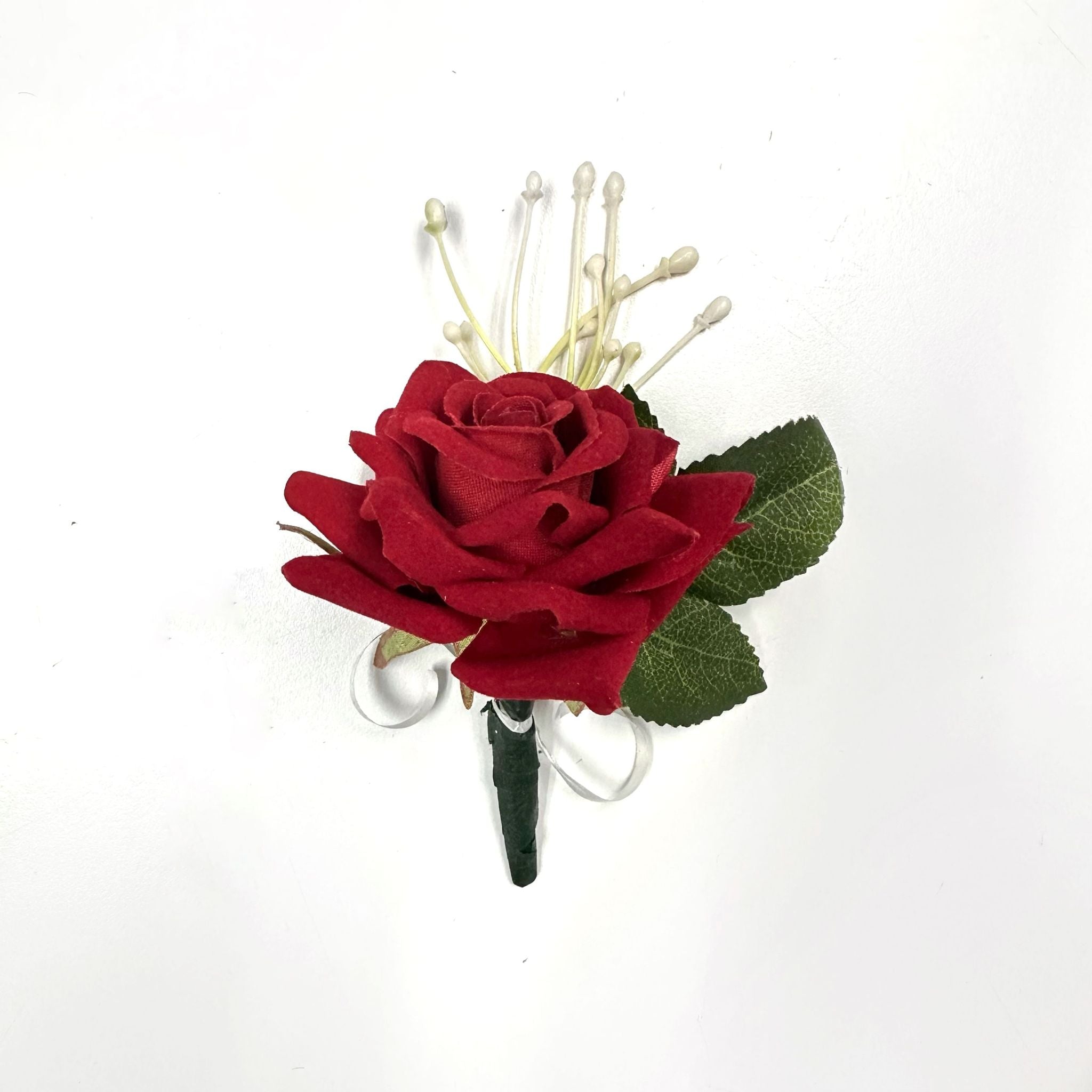 Artificial Rose Boutonniere Corsage Pin On for Wedding Event Aacc309