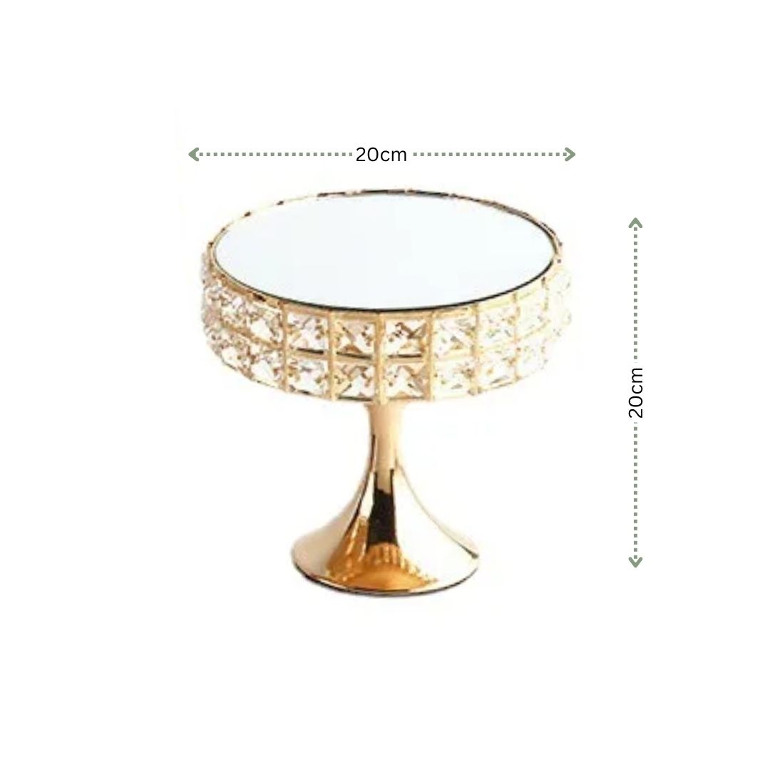 【SG】Decorative Mirror Tray Glass Display Tray Golden Jewelry Tray, Wedding, Events Aacc314
