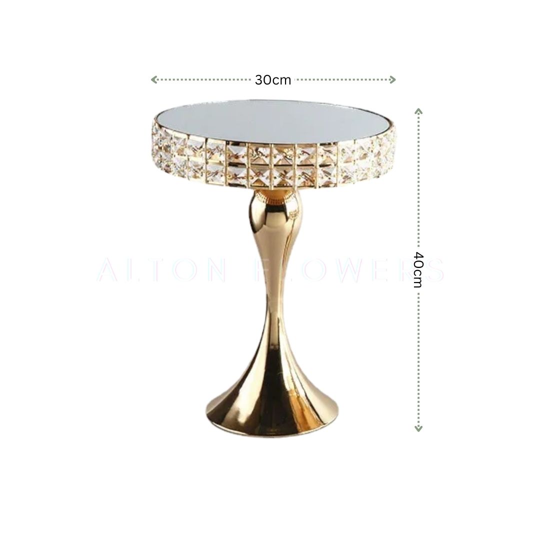 【SG】Decorative Mirror Tray Glass Display Tray Golden Jewelry Tray, Wedding, Events Aacc314