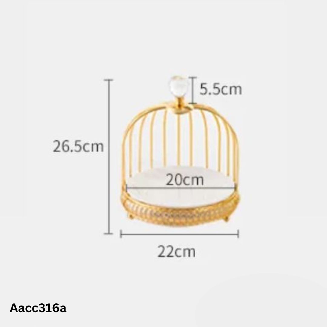 【SG】Decorative Decorative Tiered Tray Glass Display Tray Golden Jewelry Tray, Wedding, Events Aacc316