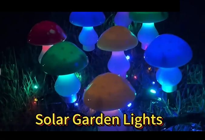 Garden Solar Powered Lights LED x 5 heads, Christmas, decoration, home decor, events, lighting Aacc341