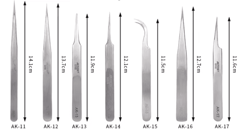 Plant, seedlings, accessories for gardening, Multiple styles stainless steel tweezers Aacc344
