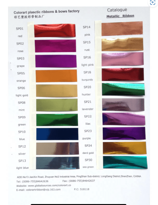 Metallic Ribbon for Events, Weddings, Parties, Corporate Events, Gift Wrappings, Decoration Aacc350