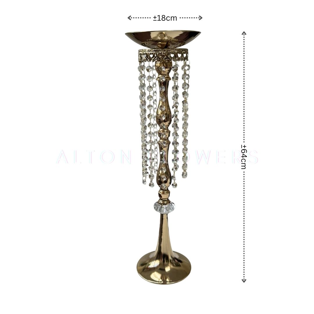 Gold Crystal Stand – 64cm & 92cm Wedding Table Centerpieces Aacc356