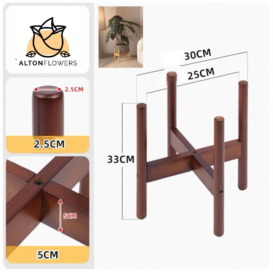 🔥SG Local Seller🔥2025 Upgrade Scandinavian Style floor Flower Plant Rack Outdoor Storage Shelf Rack Flower Pot Rack Indoor Living Room Aacc359-1