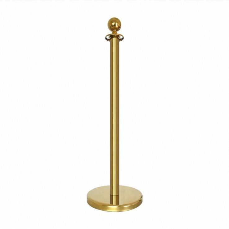Gold Queue Pole 95cm – Elegant Crowd Control Stand Aacc365