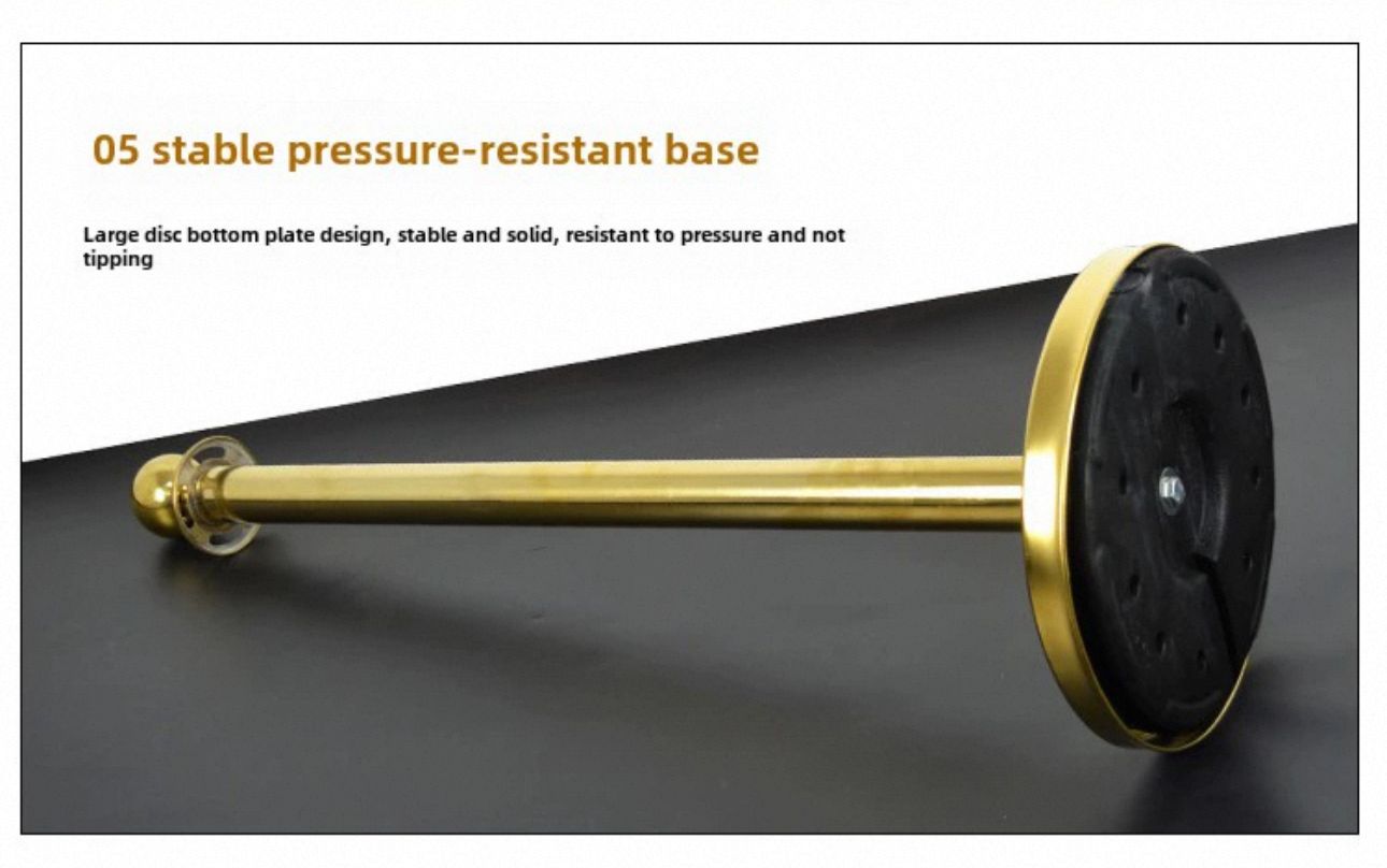 Gold Queue Pole 95cm – Elegant Crowd Control Stand Aacc365