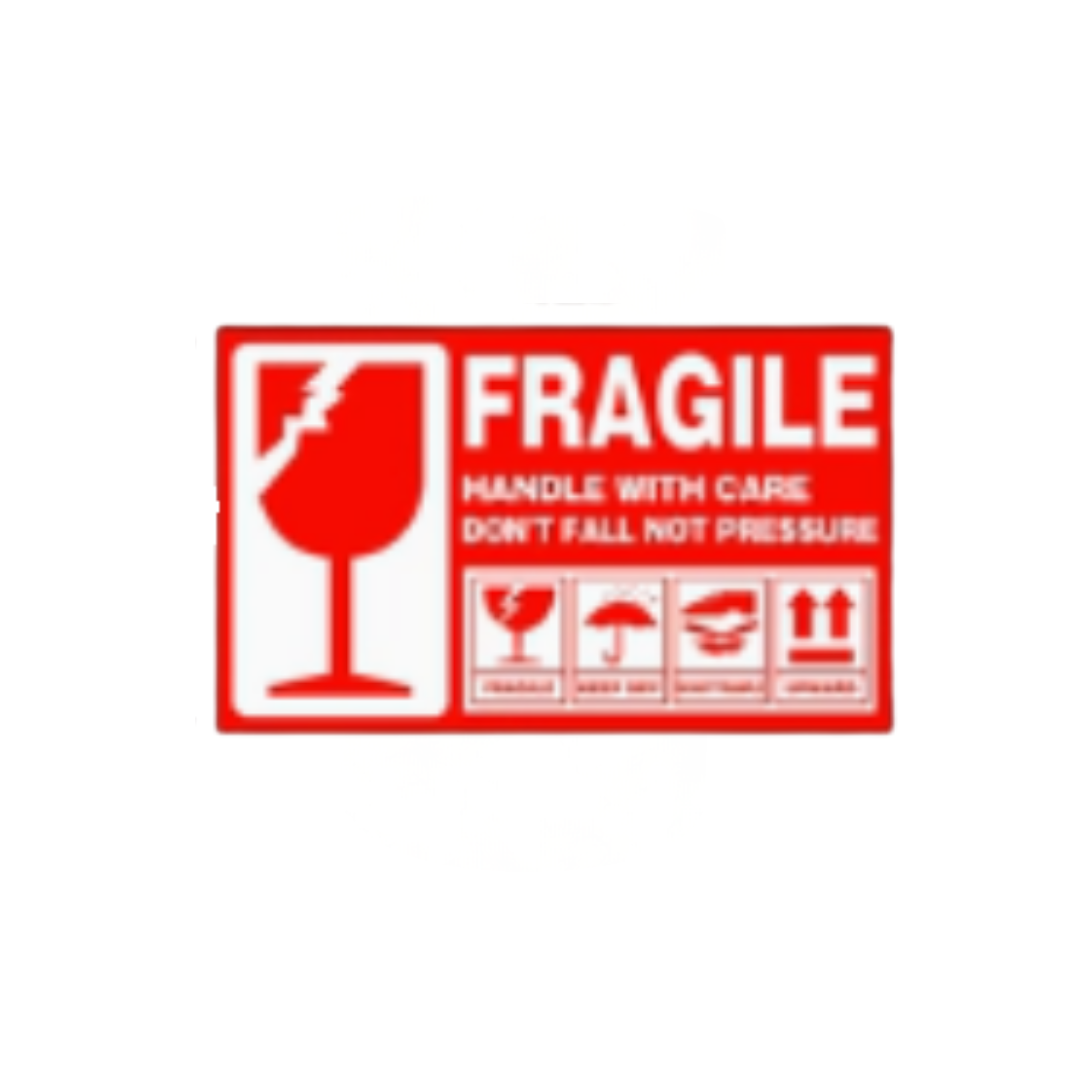 Fragile sticker / handle with care sticker Size 13cm by 7cm 500pcs per packet Aacc390-1 (13 x 7cm)
