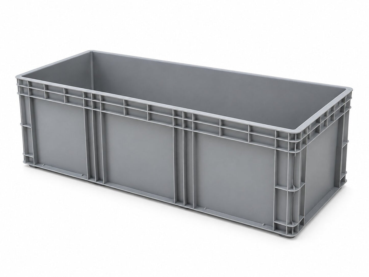 38cm Heavy Duty Grey Plastic Planter | Storage Trough