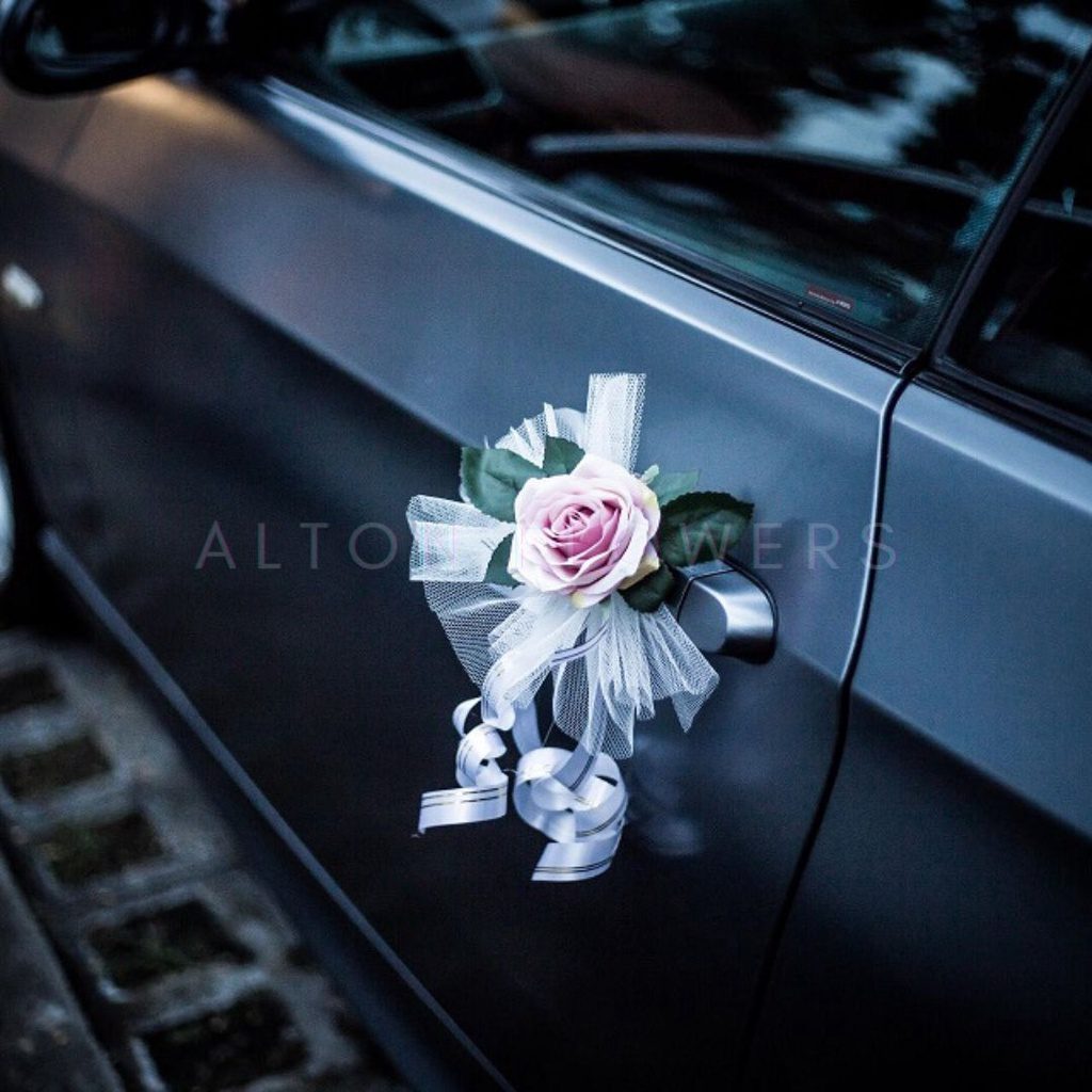 Wedding Car hand crafted Decorations Door Handle Flowers Ribbon Flowers Floral Silk Artificial Bouquet Acar001
