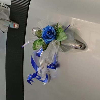 Wedding Car hand crafted Decorations Door Handle Flowers Ribbon Flowers Floral Silk Artificial Bouquet Acar001