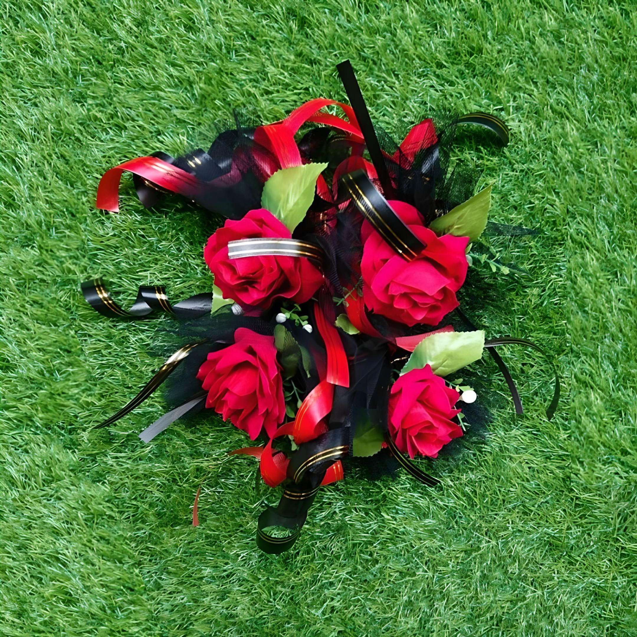 Wedding Car hand crafted Decorations Door Handle Flowers Ribbon Flowers Floral Silk Artificial Bouquet Acar001