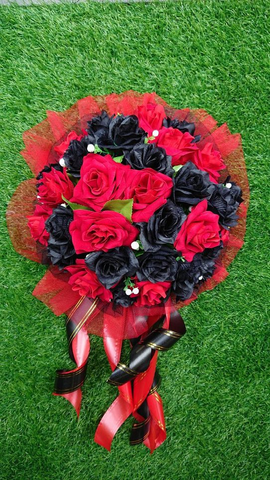 Handcrafted Bridal Wedding Car Decorations Front Bonnet Flowers Ribbon Flower Floral Silk Artificial Bouquet Centerpiece