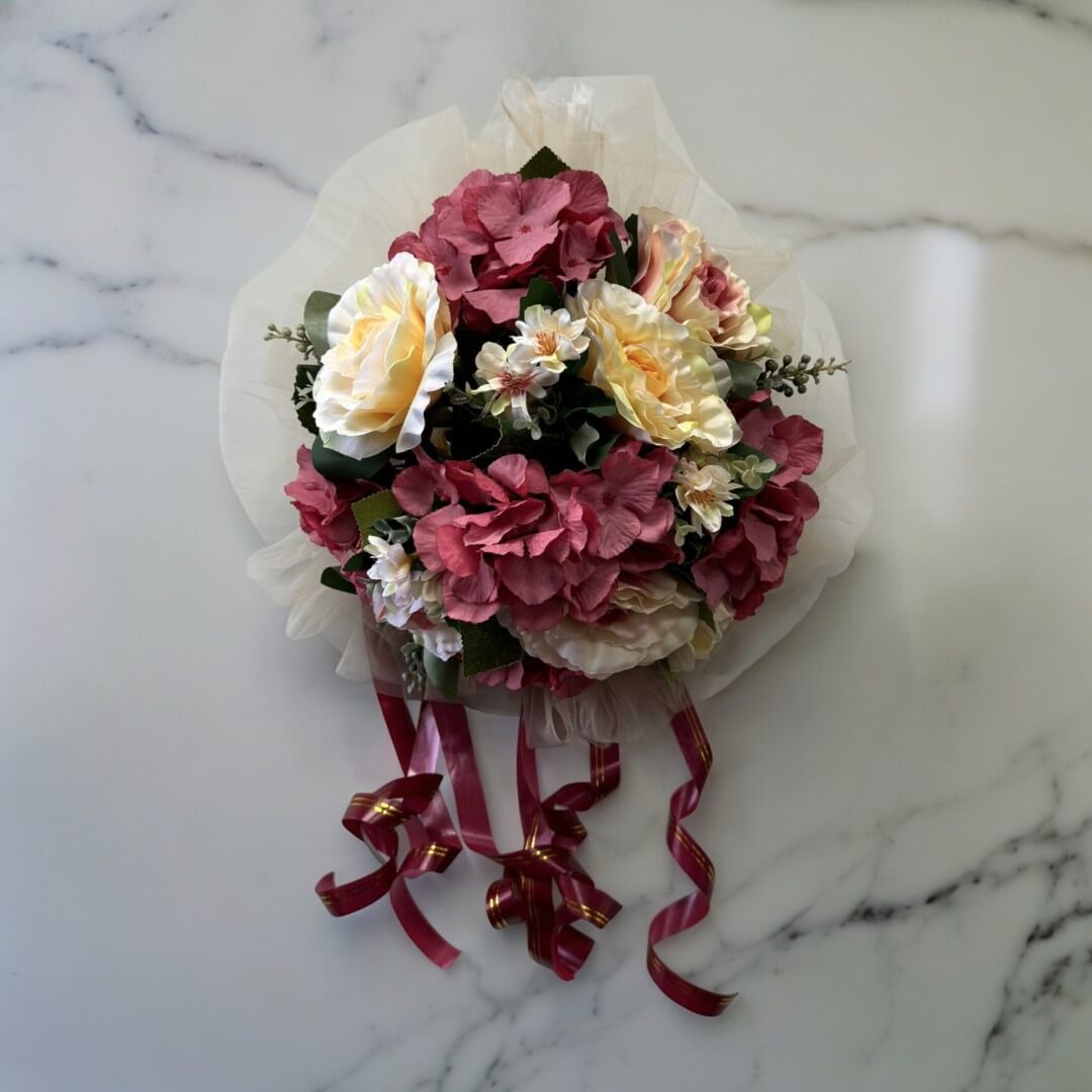 Elegance Wedding Car Flowers – Premium Floral Arrangements with Netting