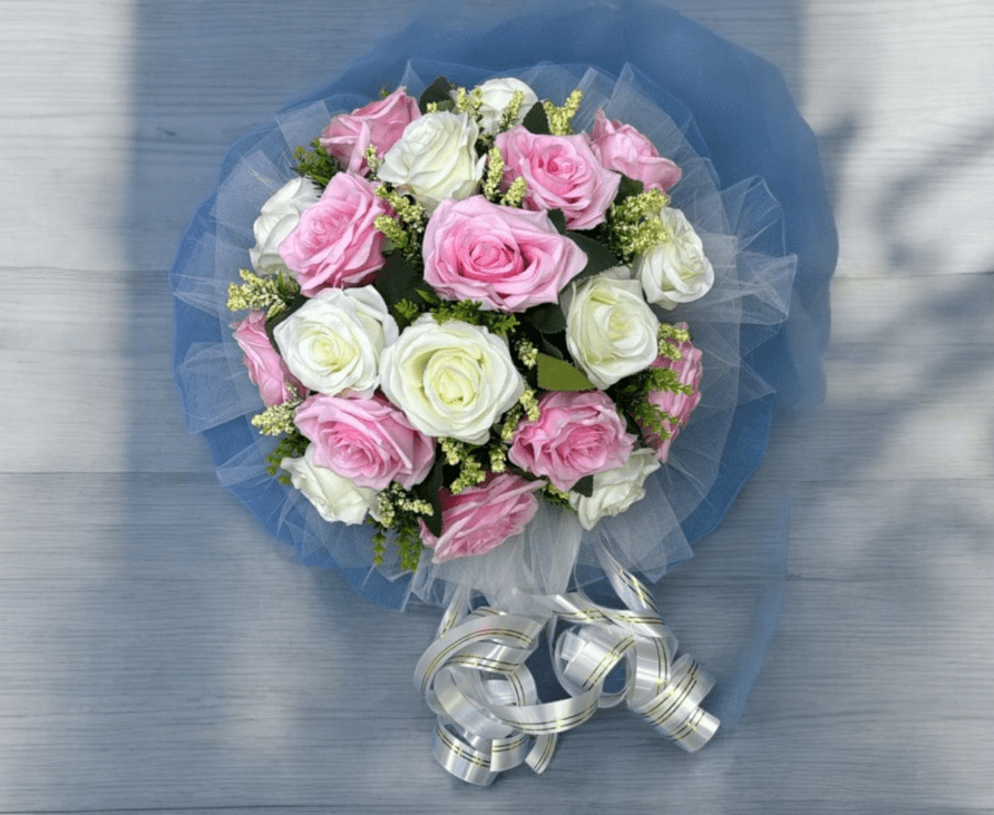 Handcrafted Bridal Wedding Car Decorations Front Bonnet Flowers Ribbon Flower Floral Silk Artificial Bouquet Centerpiece Acar060