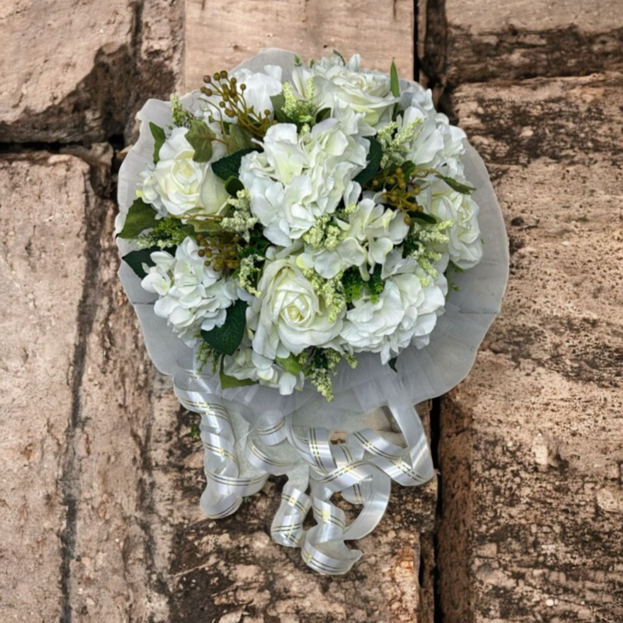 Elegance Wedding Car Flowers – Premium Floral Arrangements with Netting