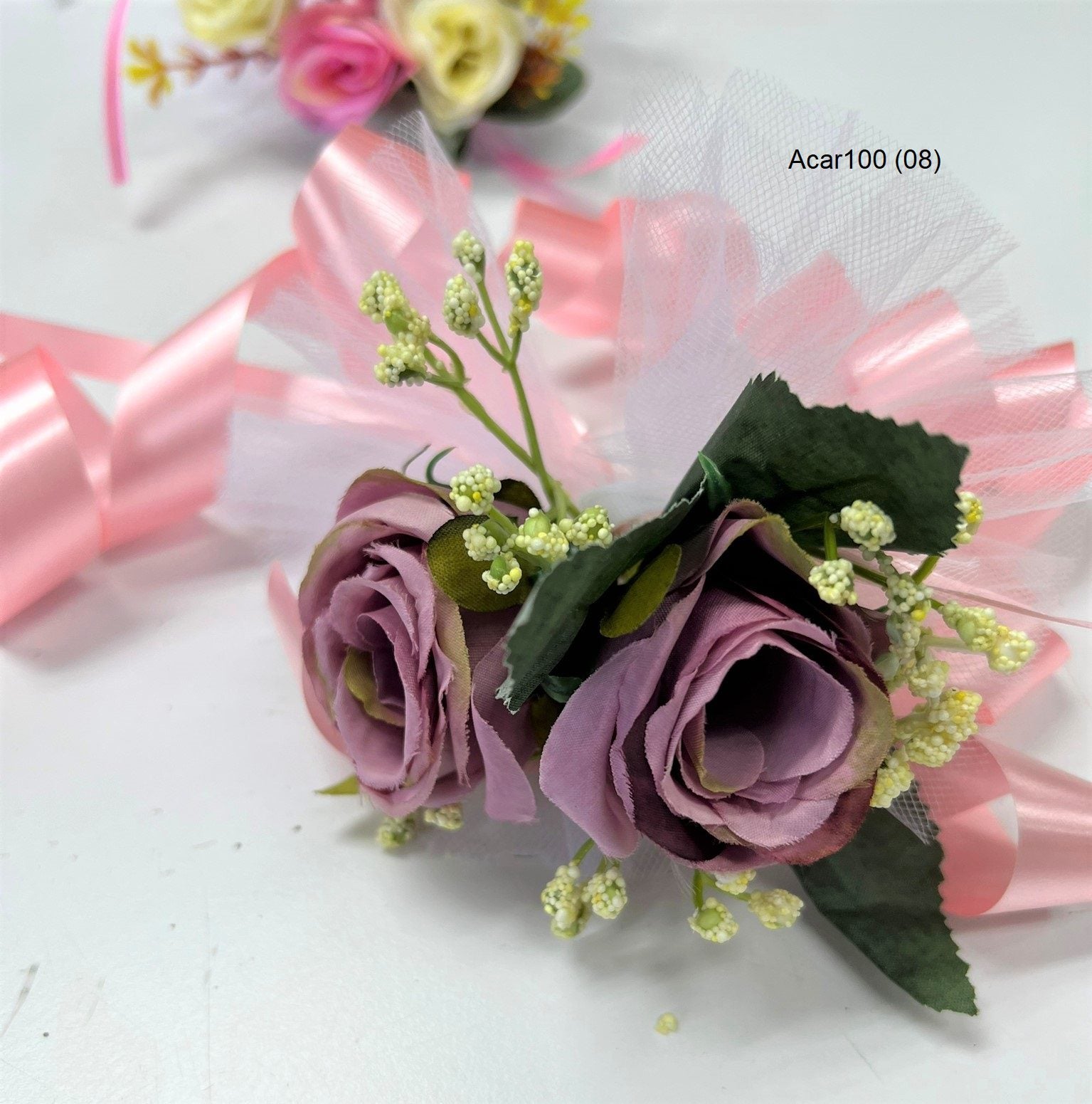 Wedding Car hand crafted Decorations Door Handle Flowers Ribbon Flowers Floral Silk Artificial Bouquet Acar001