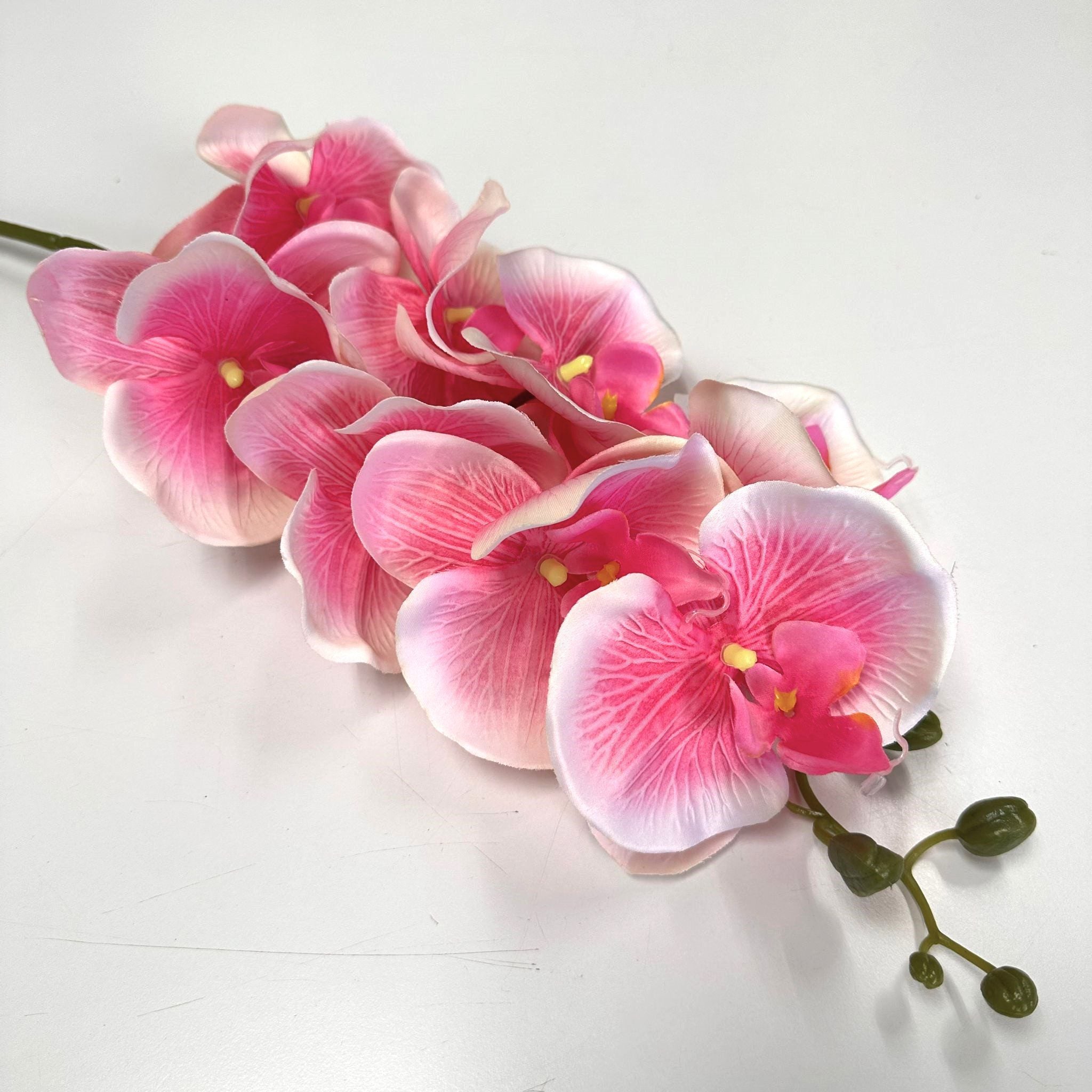 Flower Orchid Butterfly x 8 flower heads Artificial Afaux557