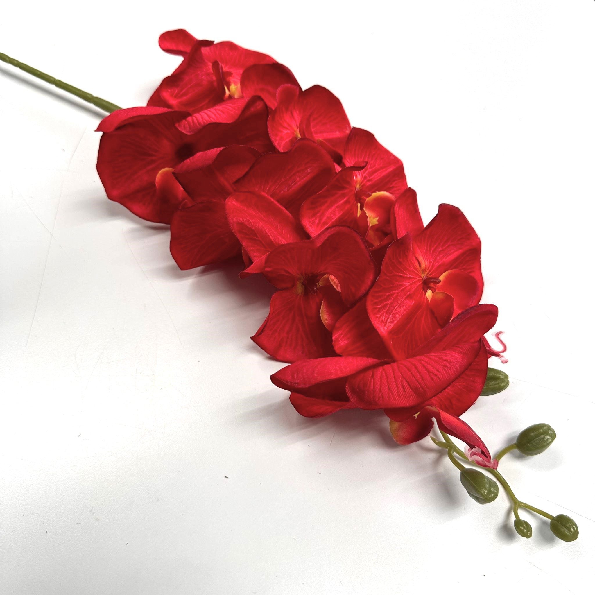 Flower Orchid Butterfly x 8 flower heads Artificial Afaux557