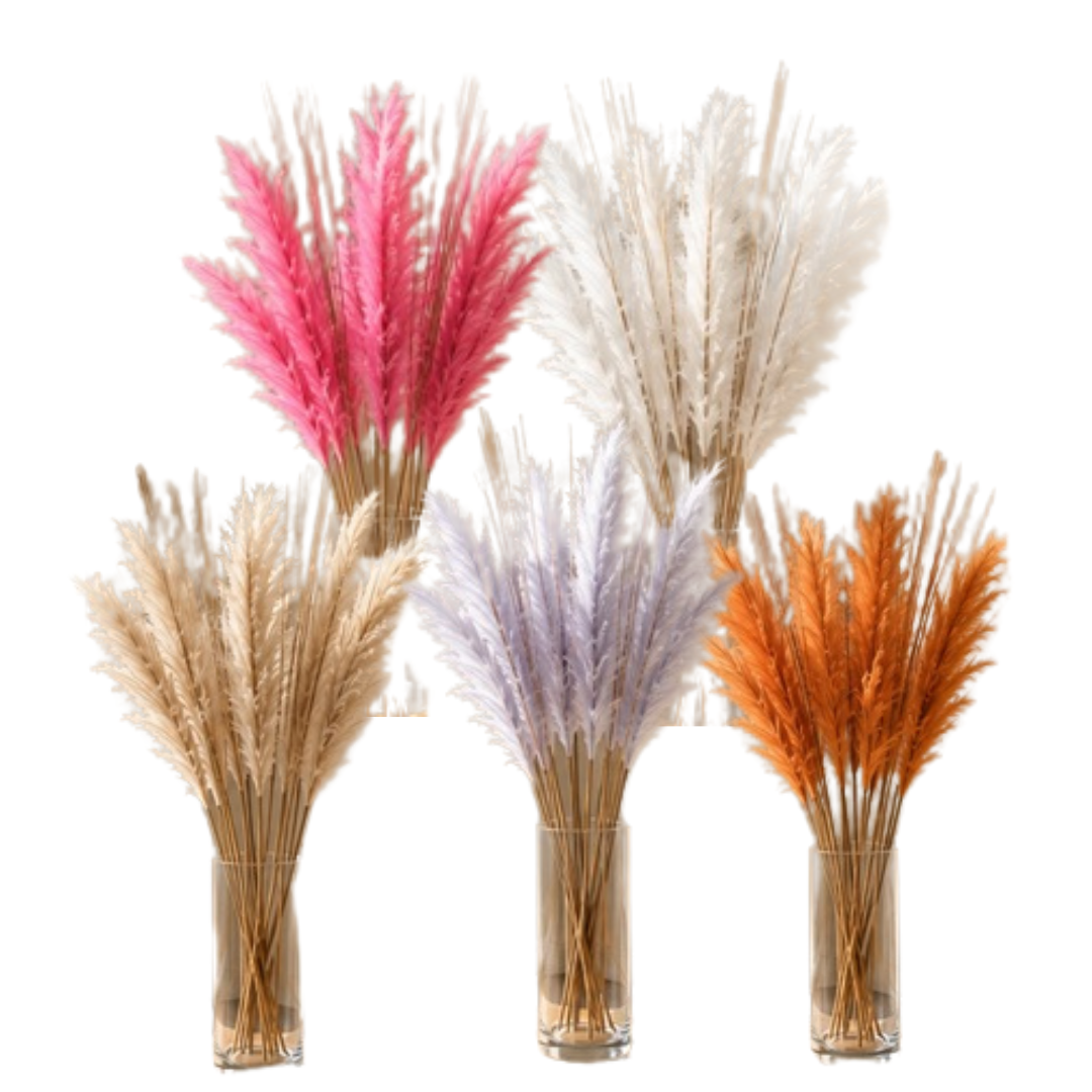 Artificial pink pampas flower from Alton Flowers, showcasing fluffy, natural-looking pampas grass for home decor.