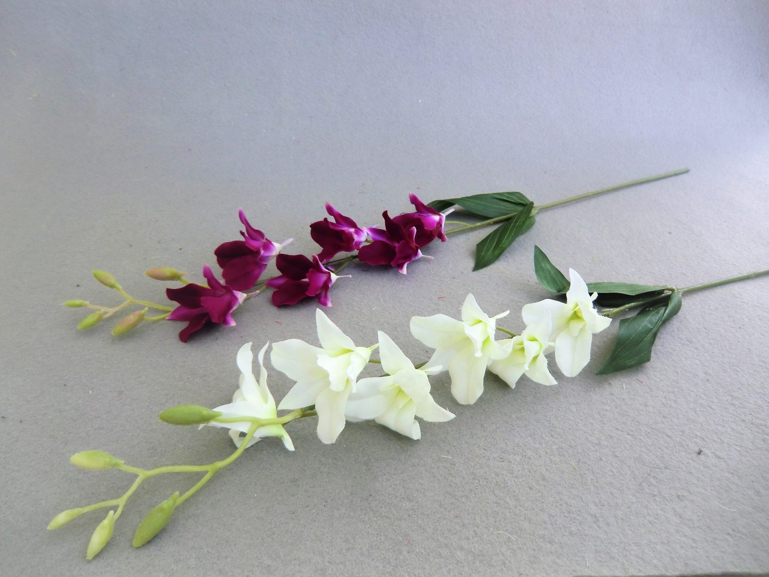 Flower Orchids Dendrobium x6 flower heads artificial Afaux607