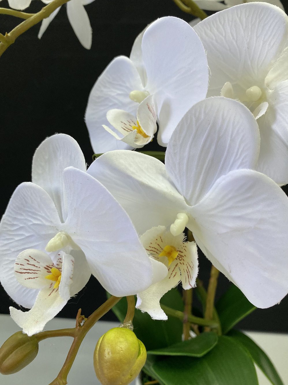 Flower Orchids Cybidium x7 flower heads per stalk artificial Afaux608