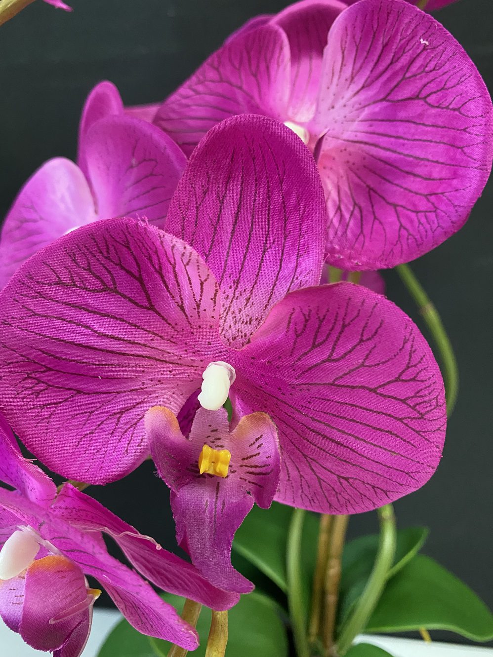 Flower Orchids Cybidium x7 flower heads per stalk artificial Afaux608