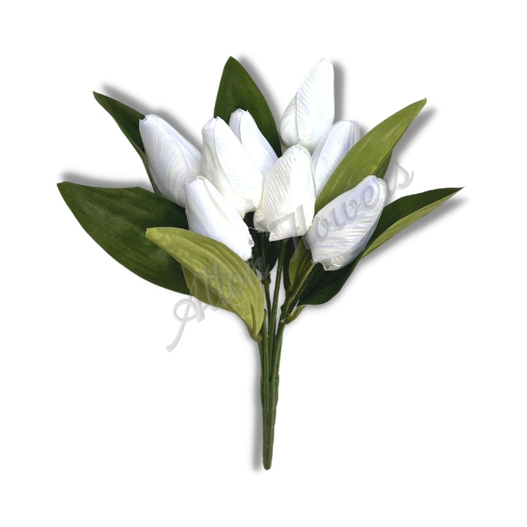 Flower Tulips x9 flower heads artificial, home decor, design Afaux636