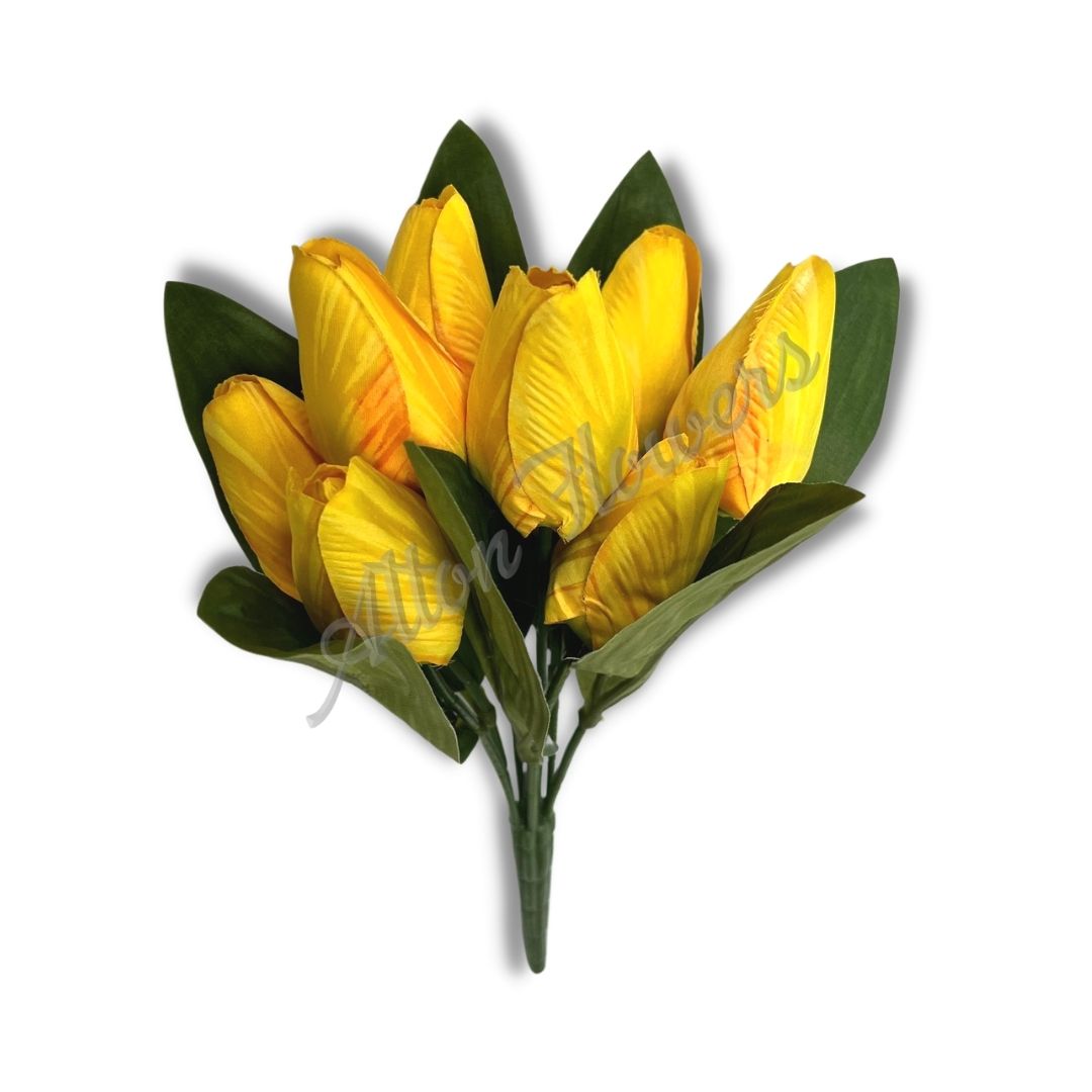 Flower Tulips x9 flower heads artificial, home decor, design Afaux636