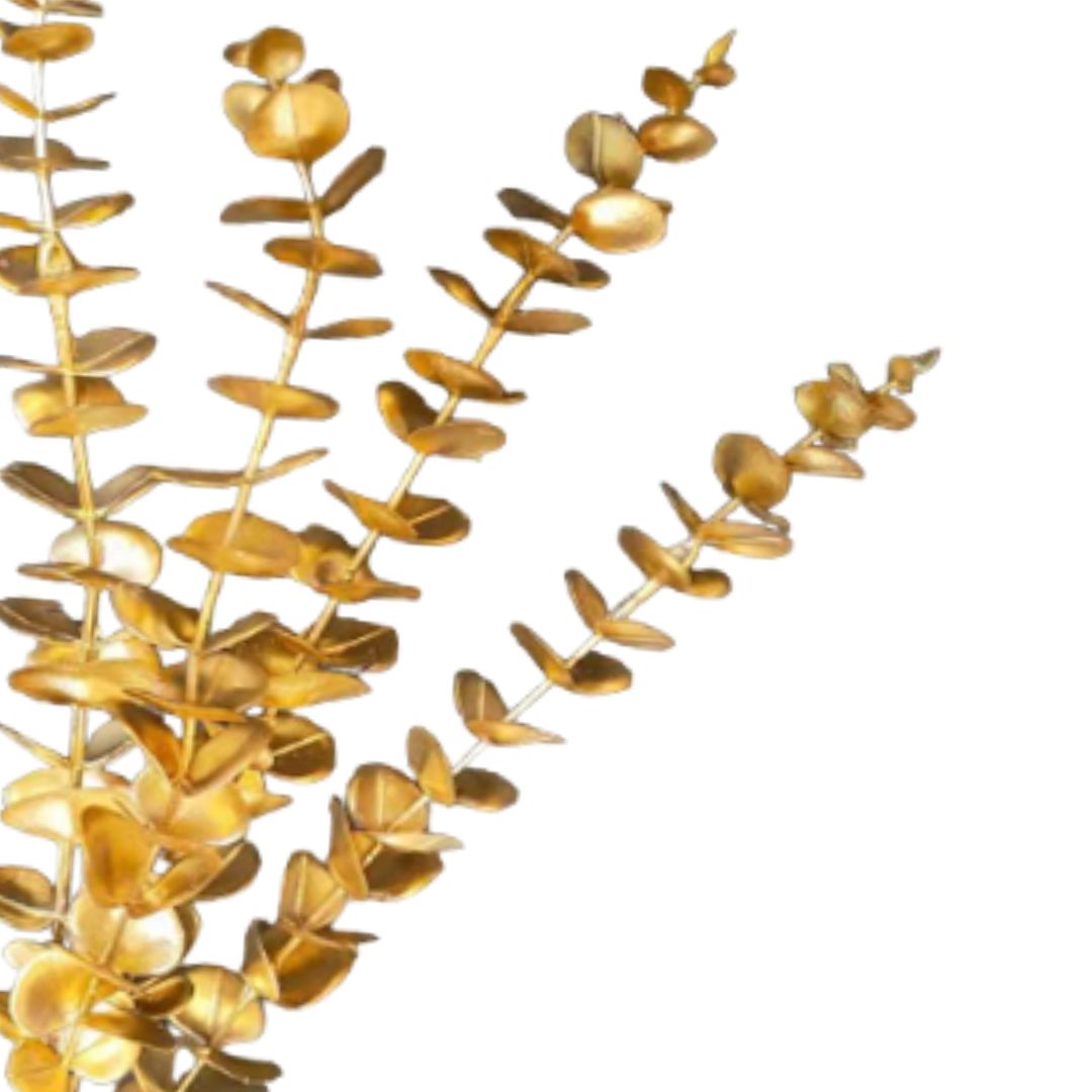 Flower Eucalyptus Spray Gold color, plant, home decor, events Afaux685