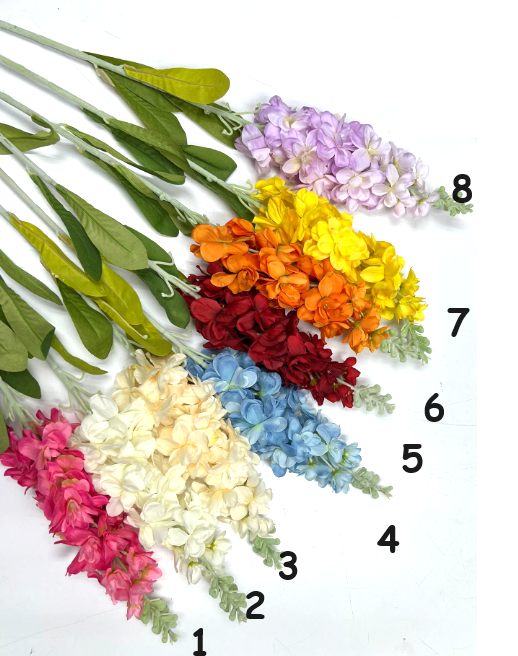 Artificial Flower Delphinium, home decor, arrangement, garden, event Afaux747