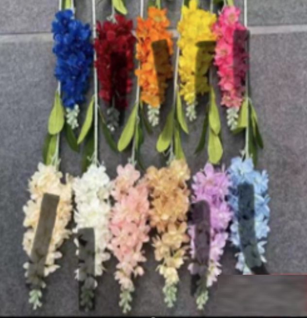 Artificial Flower Delphinium, home decor, arrangement, garden, event Afaux747