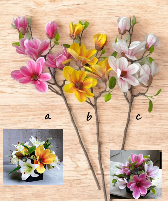 Flower Magnolia Artificial Afaux751