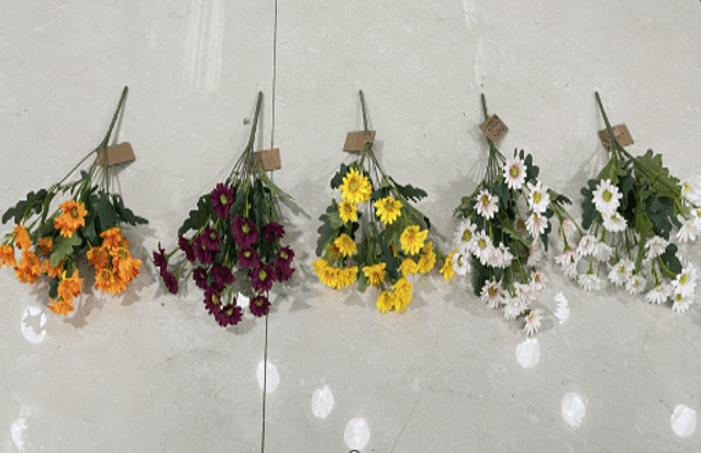 Flower Chrysanthemum Bush Artificial Afaux752