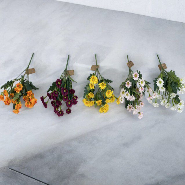 Flower Chrysanthemum Bush Artificial Afaux752