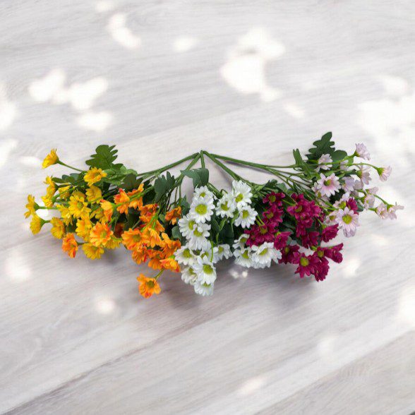 Artificial Flowers Daisy Bush, home decor, garden, events Afaux757